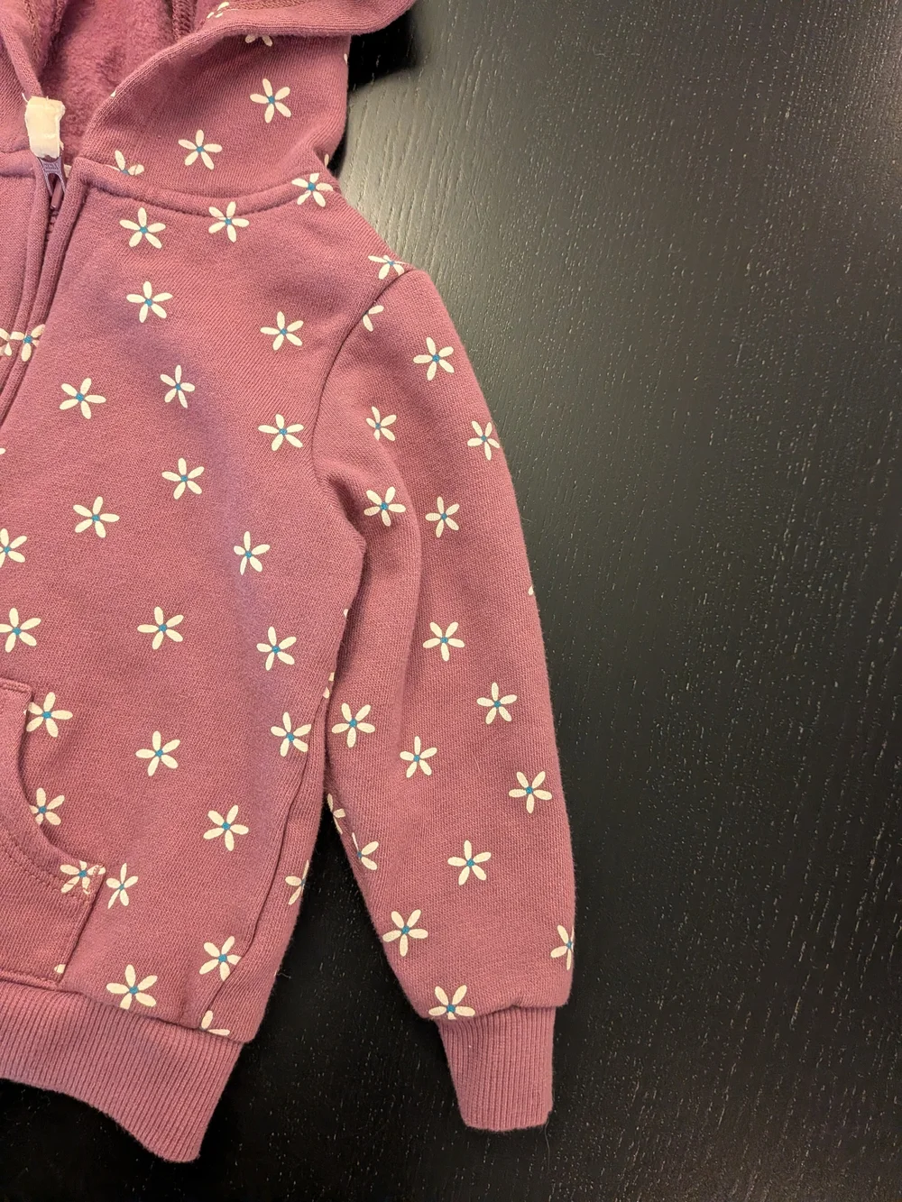 Carter's Purple Floral Zip Hoodie